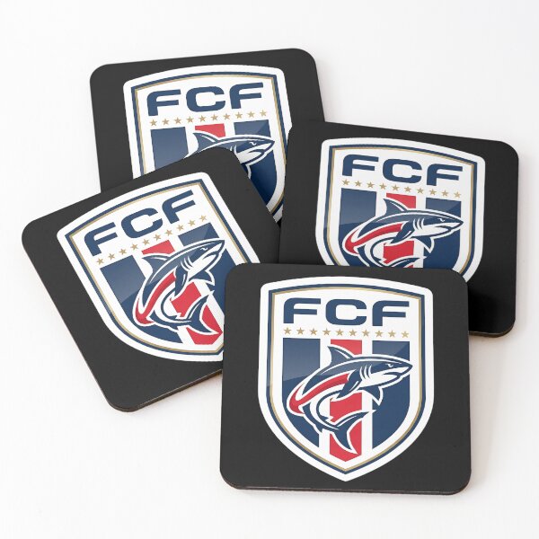 Item preview, FCF Shark Crest Sticker | Shark Football Club Logo | Soccer Badge Design | Sports Emblem Graphic | Shark Fan Gift designed and sold by Bhaskar Digital Art.