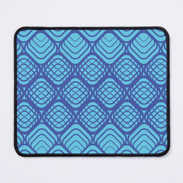 Item preview, Abstract Blue Geometric Seamless Pattern with Rounded Diamond Line Motif designed and sold by ChaReePat.