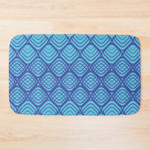 Item preview, Abstract Blue Geometric Seamless Pattern with Rounded Diamond Line Motif designed and sold by ChaReePat.