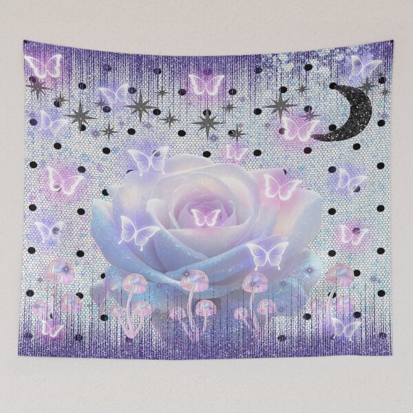 Item preview, Whimsigoth Glowing Rose Butterfly Moon designed and sold by Side By Side Studio.