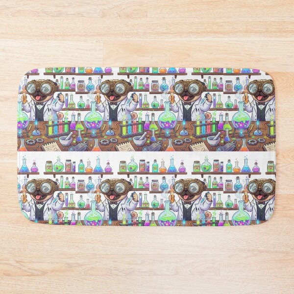 Item preview, Furry Science: Pug Mad Scientist of the Lab  designed and sold by PictoVibe.