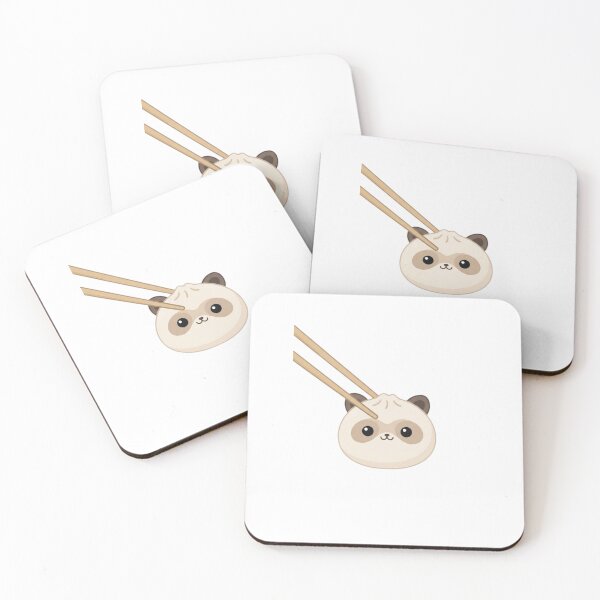 Item preview, Raccoon Dumpling cute kawaii chinese food funny adorable designed and sold by CheeseBlueprint.