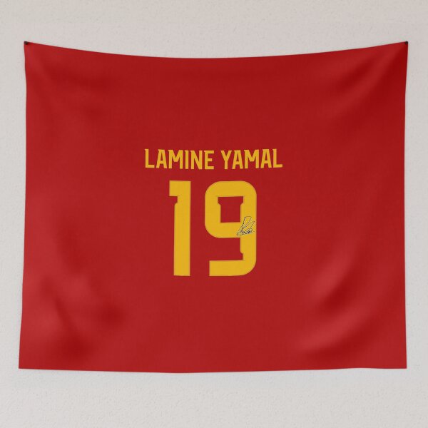 Item preview, Lamine Yamal #19 Spain Football designed and sold by ArtCreations79.