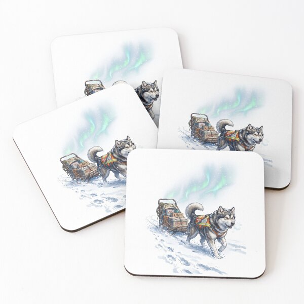 Item preview, Arctic Mission: Malamute Transporting Hope designed and sold by PictoVibe.