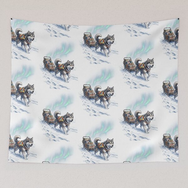 Item preview, Arctic Mission: Malamute Transporting Hope designed and sold by PictoVibe.