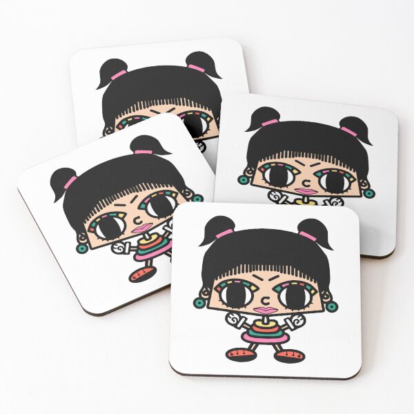 Item preview, Retro Pop Art Girl Chibi Big Eyes Character Design designed and sold by enjoystudioTHs.