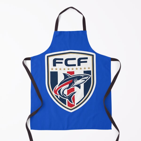 Item preview, FCF Shark Football Crest Sticker | Shark Soccer Badge | Sports Team Logo Design | Football Fan Gift | Shark Emblem Decal designed and sold by Bhaskar Digital Art.