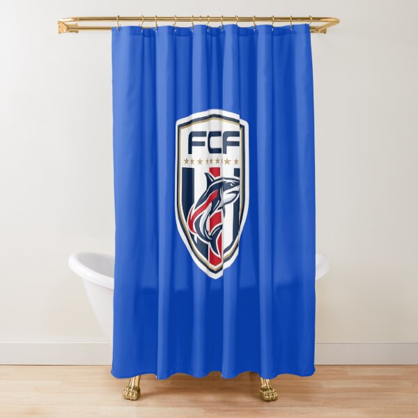 Item preview, FCF Shark Football Crest Sticker | Shark Soccer Badge | Sports Team Logo Design | Football Fan Gift | Shark Emblem Decal designed and sold by Bhaskar Digital Art.