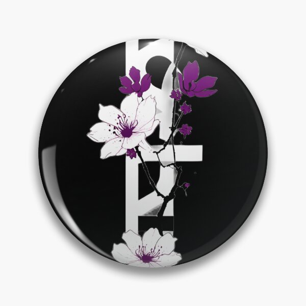 Item preview, Purple Sakura Flower – Geometry of Still Bloom Design designed and sold by 80sRetroDesigns.
