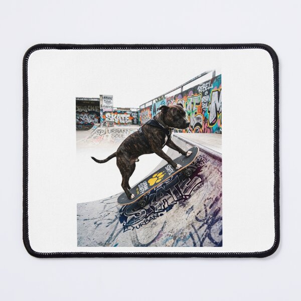 Item preview, Urban Style: Staffordshire Bull Terrier at the Skate Park  designed and sold by PictoVibe.