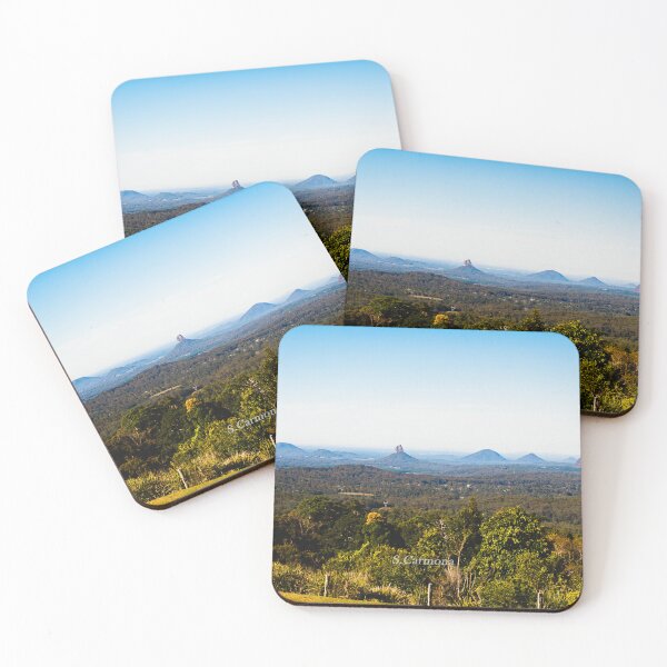 Item preview, Glass House Mountains Queensland Australia Landscape Art designed and sold by AuraInkSC.