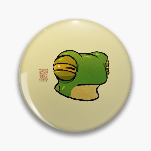 Item preview, Suspicious Frog Cute Expression Reaction Animal Asian Art Illustration designed and sold by DingHuArt.