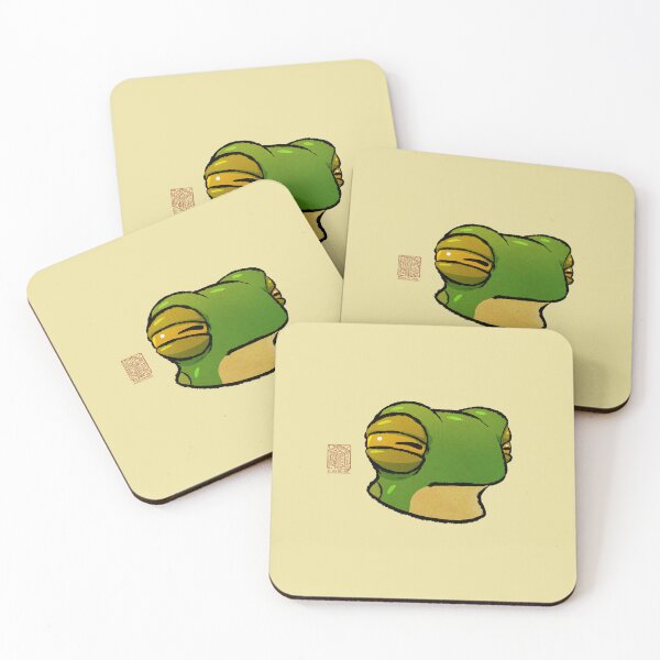 Item preview, Suspicious Frog Cute Expression Reaction Animal Asian Art Illustration designed and sold by DingHuArt.