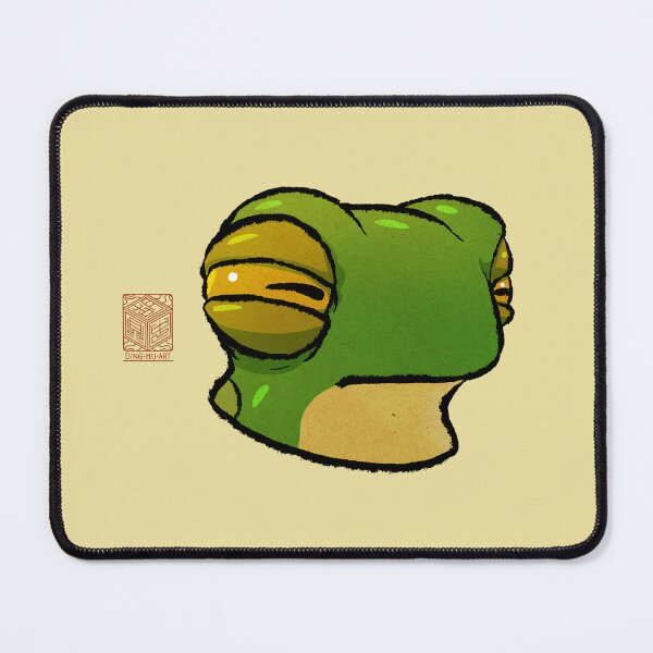 Item preview, Suspicious Frog Cute Expression Reaction Animal Asian Art Illustration designed and sold by DingHuArt.