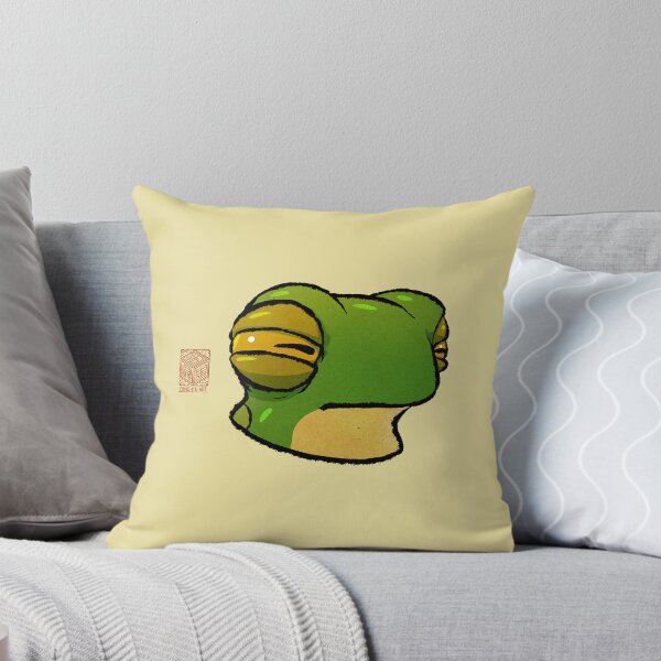 Item preview, Suspicious Frog Cute Expression Reaction Animal Asian Art Illustration designed and sold by DingHuArt.