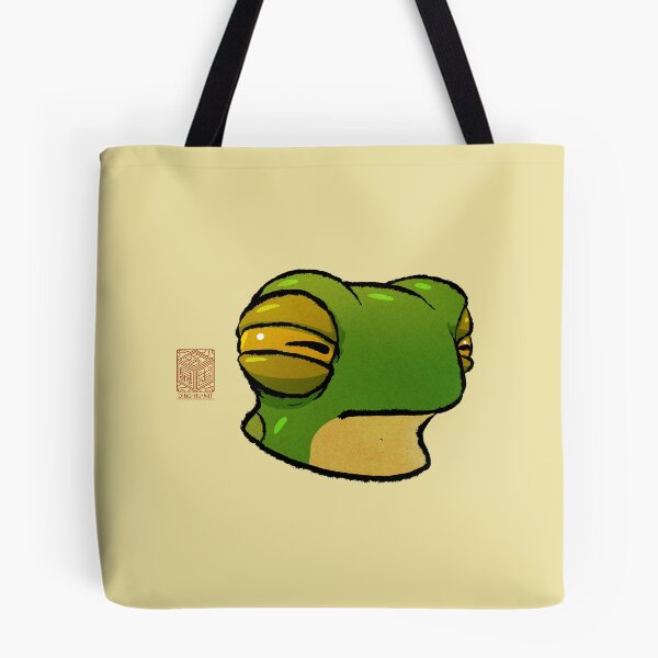 Item preview, Suspicious Frog Cute Expression Reaction Animal Asian Art Illustration designed and sold by DingHuArt.