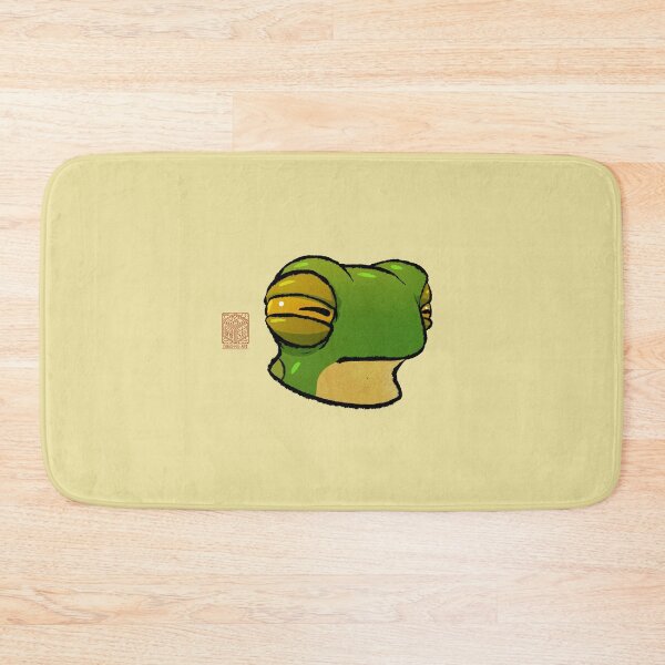 Item preview, Suspicious Frog Cute Expression Reaction Animal Asian Art Illustration designed and sold by DingHuArt.