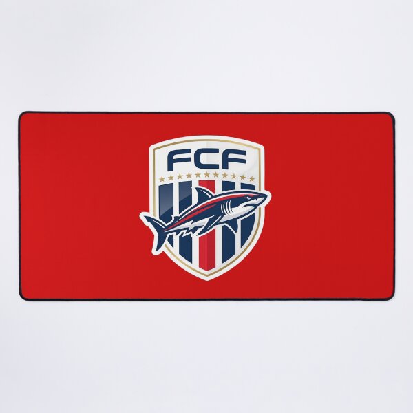 Item preview, FCF Shark Soccer Crest Sticker | Shark Football Club Badge | Modern Sports Logo | Football Fan Gift | Shark Emblem Design designed and sold by Bhaskar Digital Art.