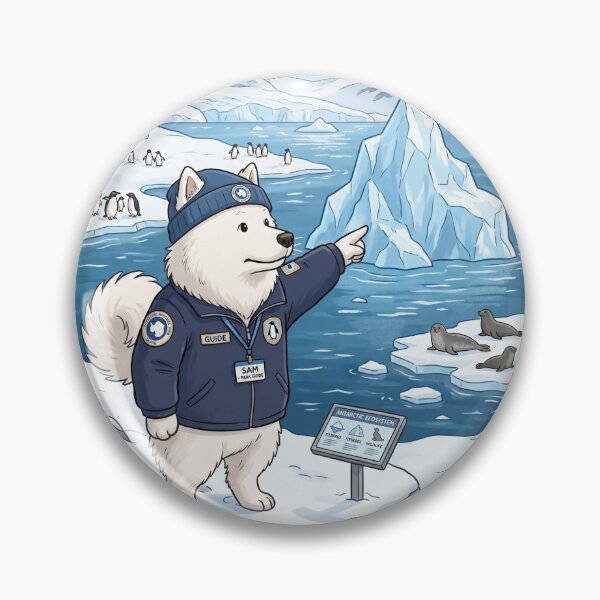Item preview, Polar Guide: Samoyedo on the Edge of Ice designed and sold by PictoVibe.