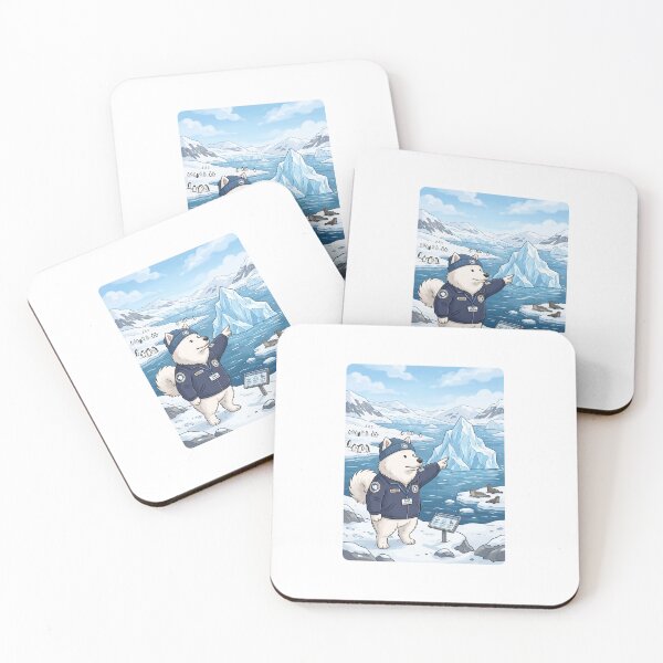 Item preview, Polar Guide: Samoyedo on the Edge of Ice designed and sold by PictoVibe.