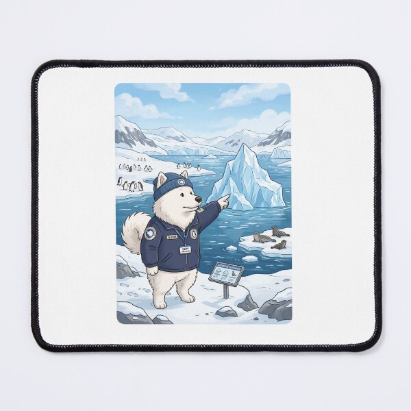 Item preview, Polar Guide: Samoyedo on the Edge of Ice designed and sold by PictoVibe.