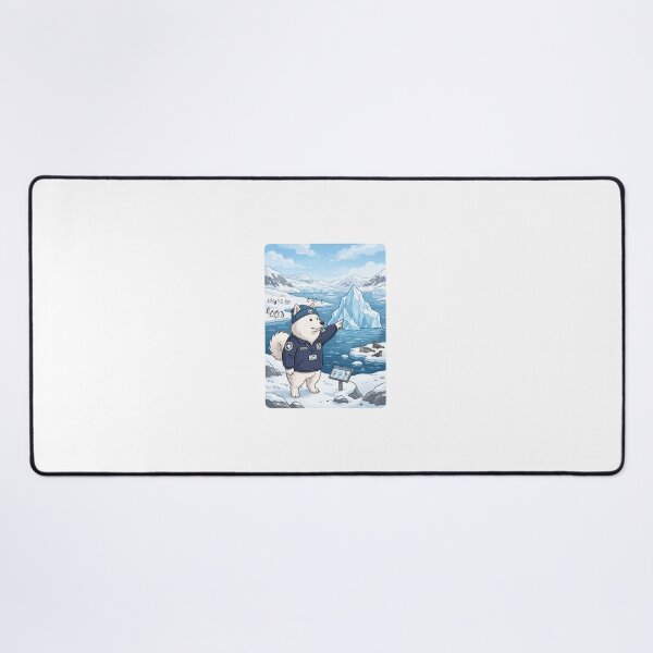 Item preview, Polar Guide: Samoyedo on the Edge of Ice designed and sold by PictoVibe.