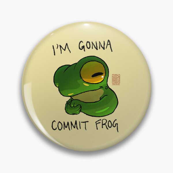 Item preview, Commit Frog Cute Expression Reaction Animal Asian Art Illustration designed and sold by DingHuArt.