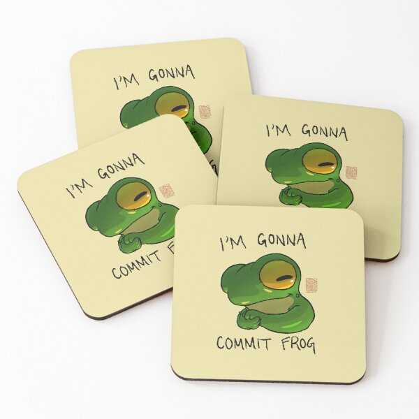 Item preview, Commit Frog Cute Expression Reaction Animal Asian Art Illustration designed and sold by DingHuArt.