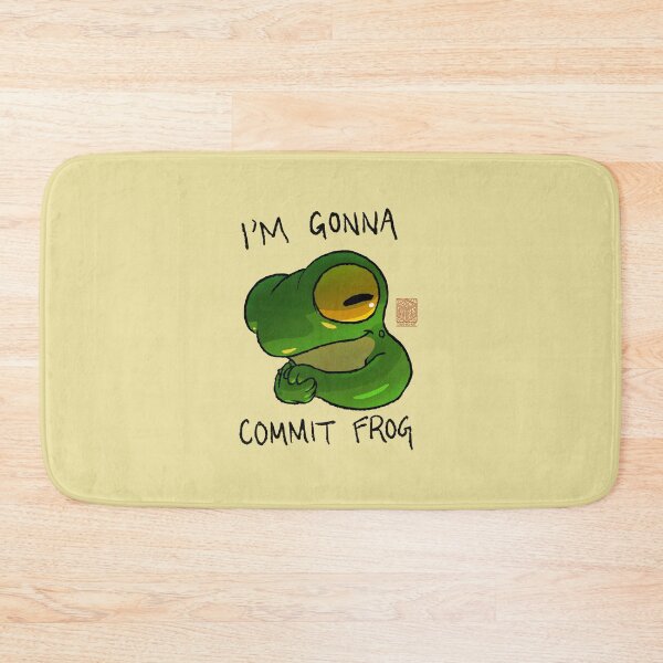 Item preview, Commit Frog Cute Expression Reaction Animal Asian Art Illustration designed and sold by DingHuArt.