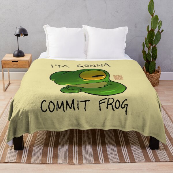 Item preview, Commit Frog Cute Expression Reaction Animal Asian Art Illustration designed and sold by DingHuArt.