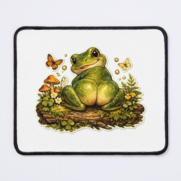 Item preview, Cute Frog Butt Sticker | Funny Cottagecore Frog Vintage Art designed and sold by emotions23.