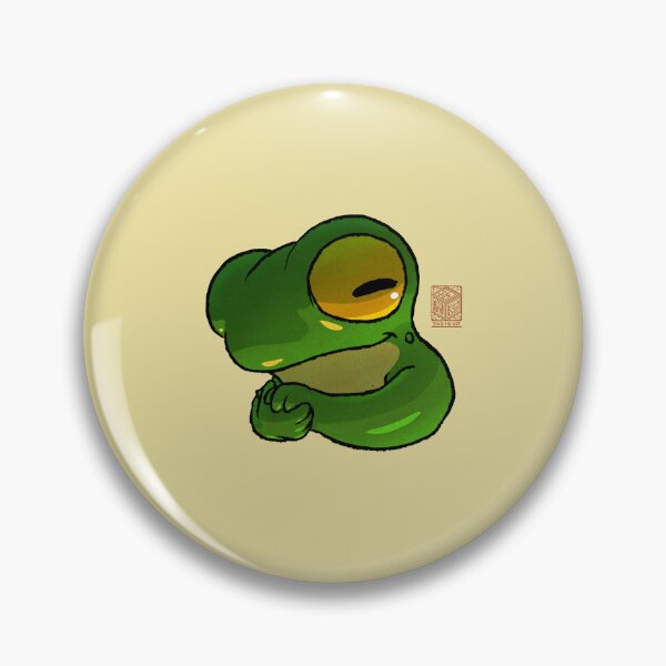 Item preview, Commit Frog No Text Cute Expression Reaction Animal Asian Art Illustration designed and sold by DingHuArt.