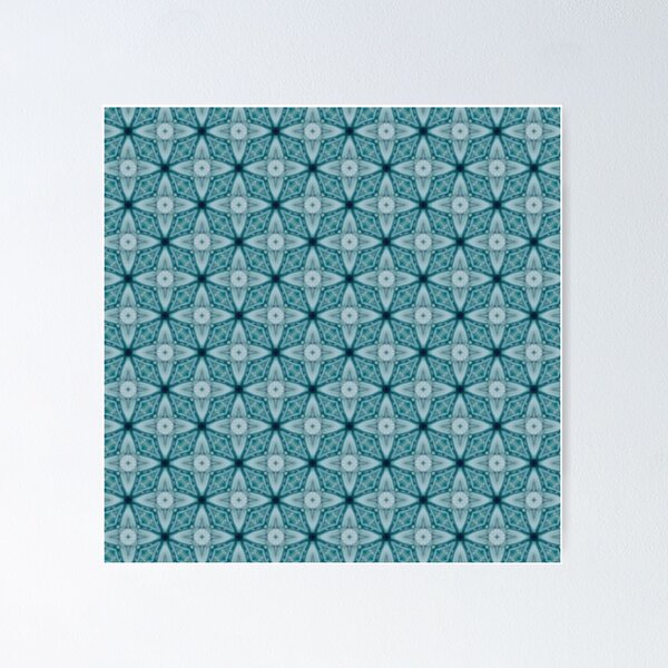 Item preview, Antique Triple Blue Pattern designed and sold by Shy Fractal Designs.