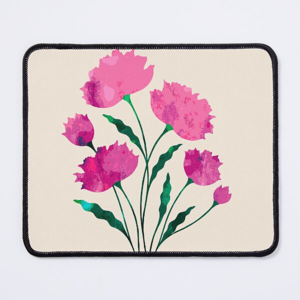 Item preview, Pink Floral Stencil Pouring Art designed and sold by GAP90.