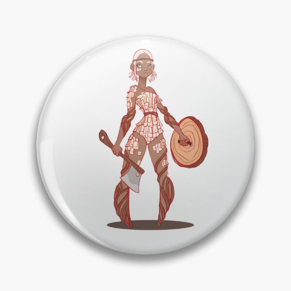 Item preview, Fantasy mushroom warrior holding shield and club in earthy tones. designed and sold by LunessaAya.