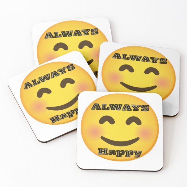 Item preview, Always Happy - Cute Yellow Smiley Face Emoji designed and sold by Mittal-Designs.