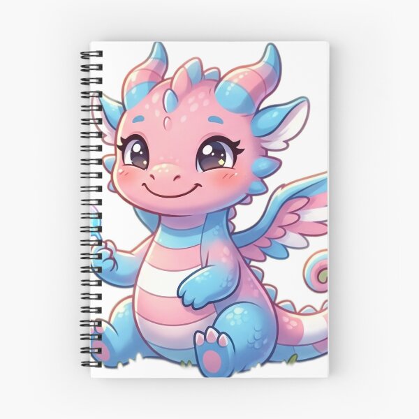 Item preview, Cute Trans Pride Dragon designed and sold by Curiosity-Shop.