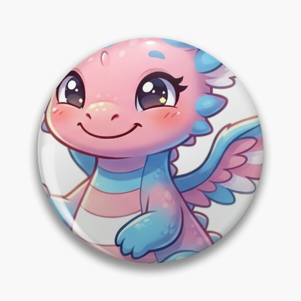 Item preview, Cute Trans Pride Dragon designed and sold by Curiosity-Shop.