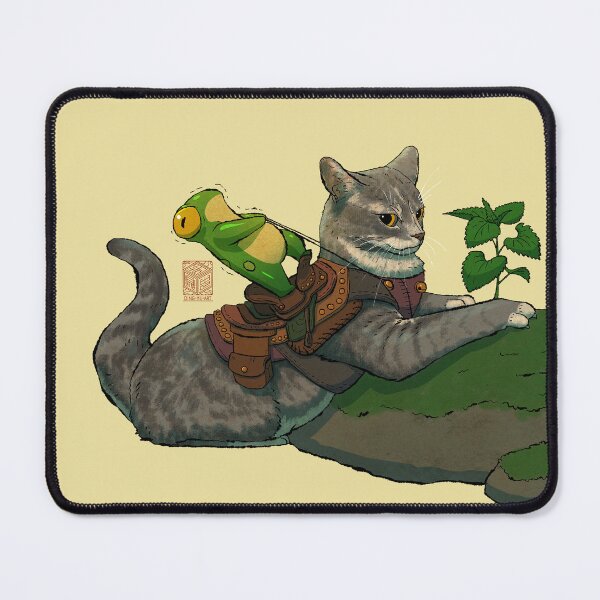 Item preview, Stubborn Cat and Frog Cute Expression Reaction Animal Asian Art Illustration designed and sold by DingHuArt.