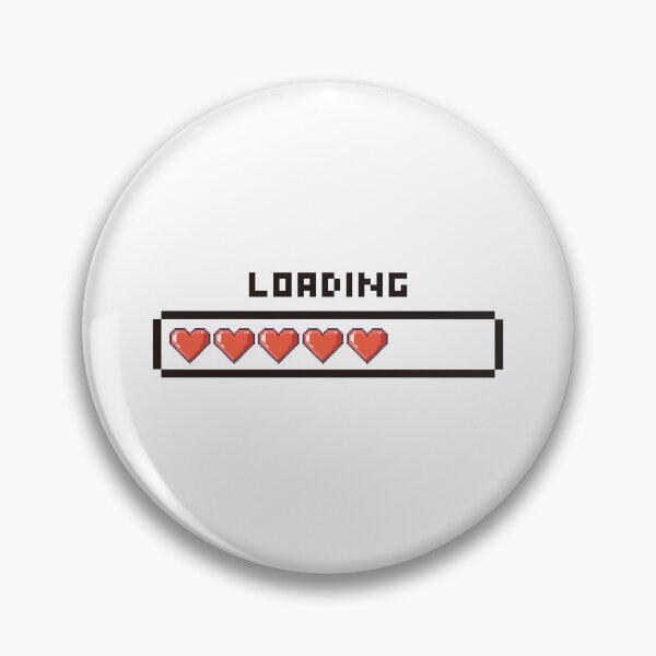 Item preview, Loading Love 8-Bit Pixel Hearts Progress Bar Retro Gamer Art designed and sold by rich-moda.