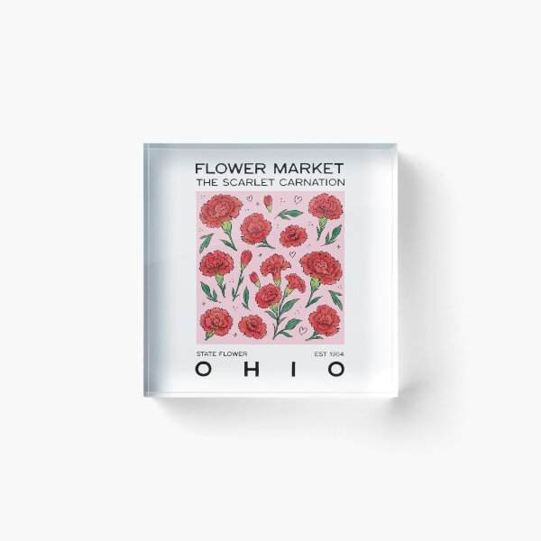 Item preview, Flower Market - Ohio State Flower designed and sold by PipermintPress.