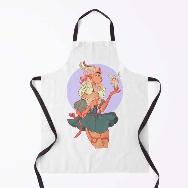 Item preview, Cupcake fairy holding tiny winged treat with playful expression. designed and sold by LunessaAya.