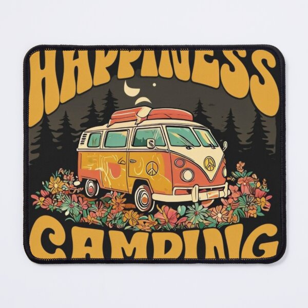 Item preview, Happiness camping - camp life designed and sold by GUNAPRIYAA.