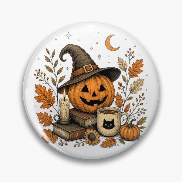 Item preview, Cozy Halloween Pumpkin Witch designed and sold by MySthore.