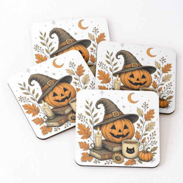 Item preview, Cozy Halloween Pumpkin Witch designed and sold by MySthore.