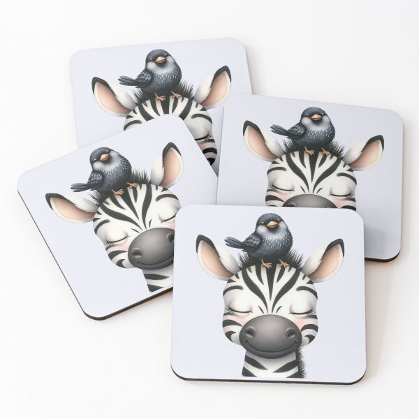 Item preview, Cute Baby Zebra and Little Bird  designed and sold by VibeShift Studio.
