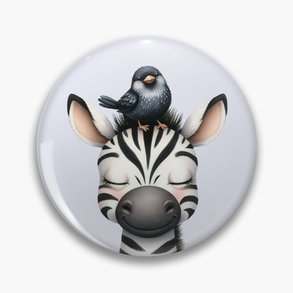 Item preview, Cute Baby Zebra and Little Bird  designed and sold by VibeShift Studio.