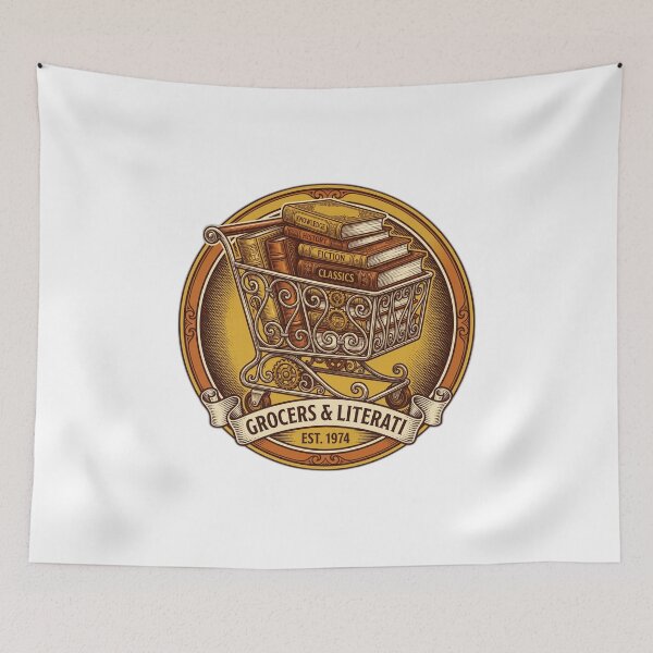 Item preview, Shopping Cart Full Of Books Reader Humor designed and sold by ryanguas.