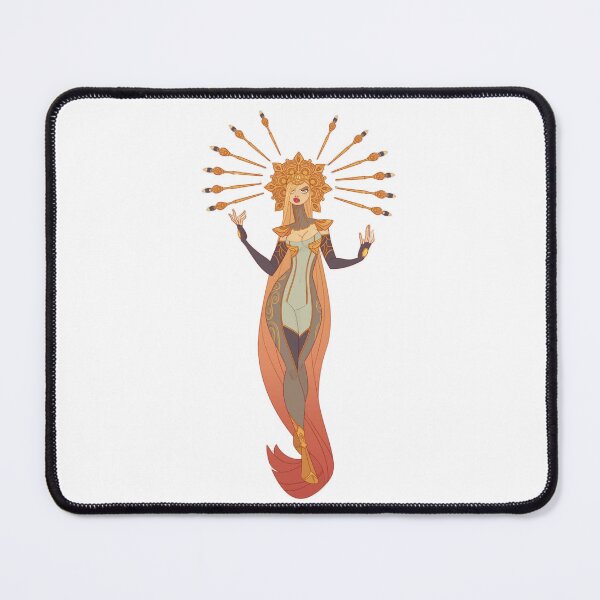 Item preview, Radiant sun goddess with golden rays and flowing celestial robes. designed and sold by LunessaAya.