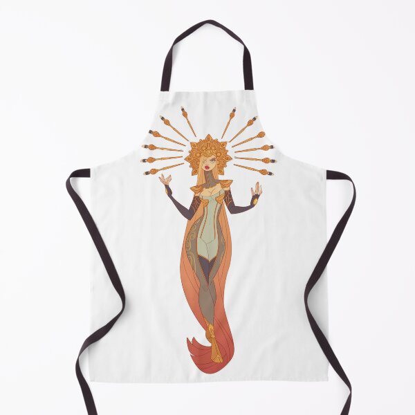 Item preview, Radiant sun goddess with golden rays and flowing celestial robes. designed and sold by LunessaAya.